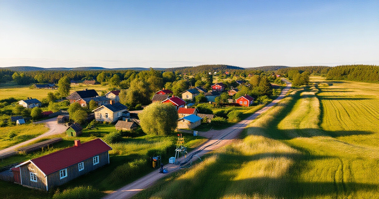 Valokuidun asennus maaseudulla Suomessa