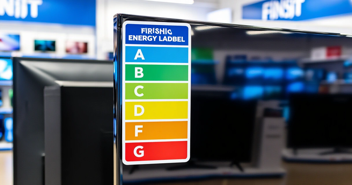 EU-energiamerkintä televisioissa – uusi A-G-asteikko