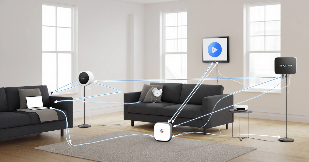 Google Home ekosysteemin laitteet yhdistettynä älykotiin