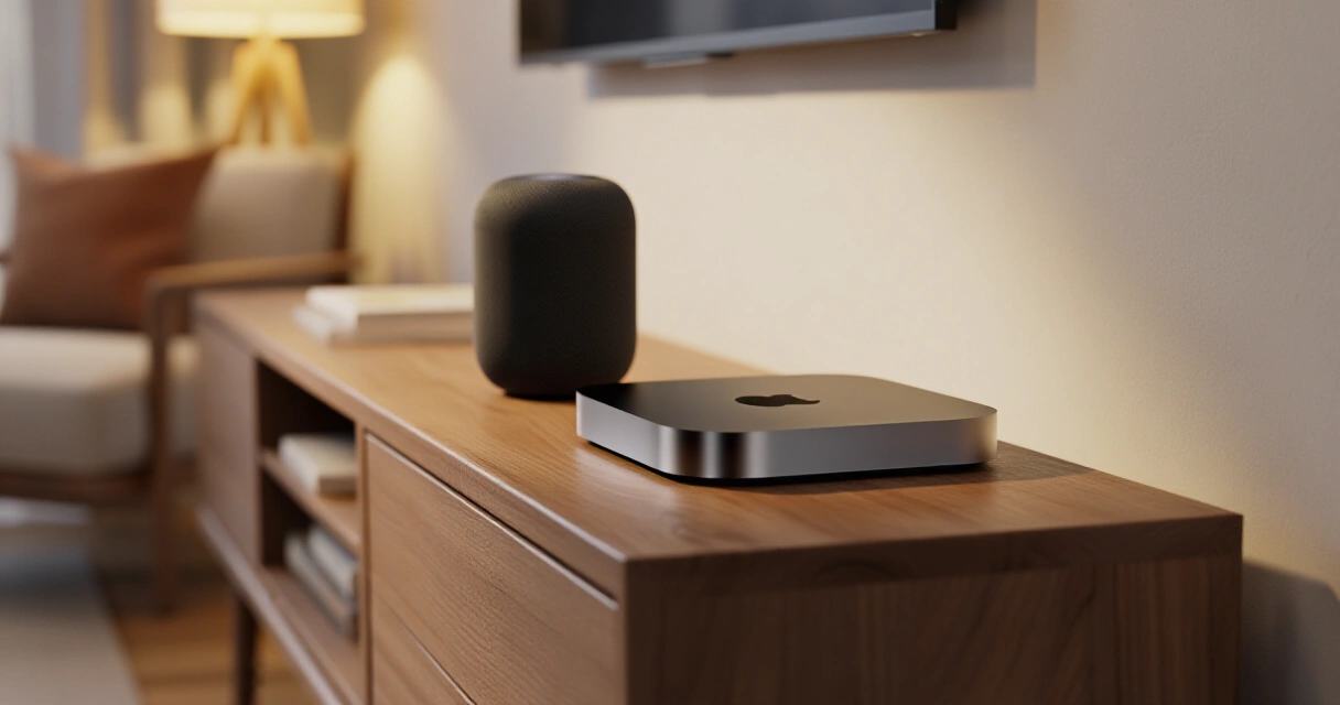 Apple HomePod mini ja Apple TV 4K älykotihubeina pohjoismaisessa olohuoneessa