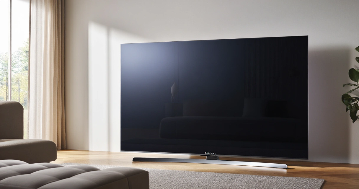 Samsung QN90D Neo QLED televisio modernissa pohjoismaisessa olohuoneessa