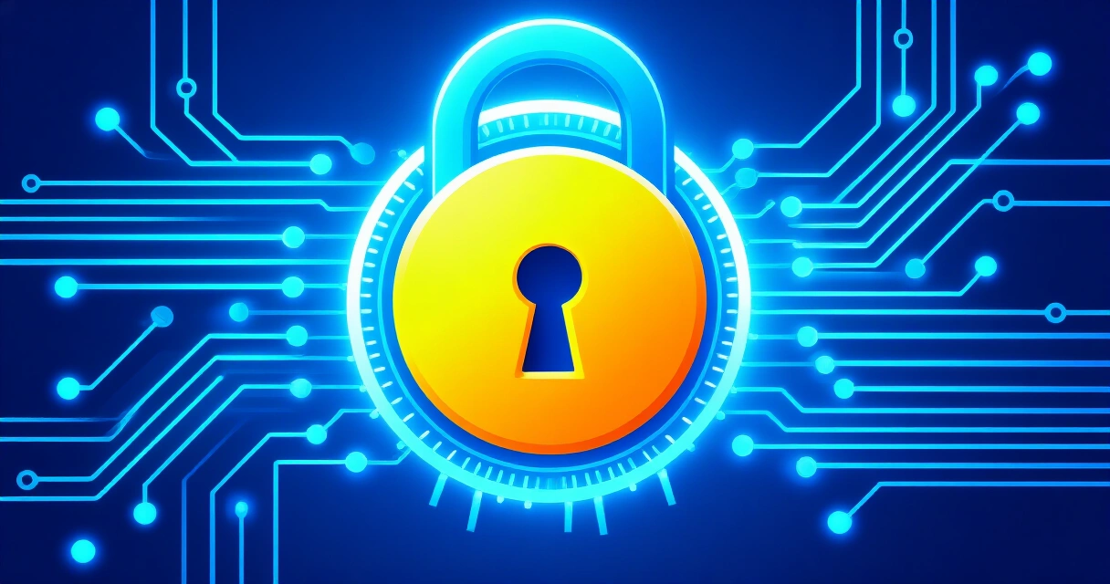 Digitaalinen tietoturva kryptovaluuttapörssissä symbolisena kuvana